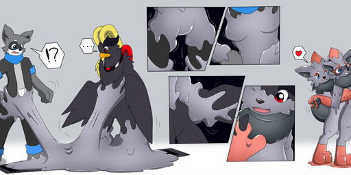 Rating: s
ID: 5600274
Date: 2025-05-26 16:53:08 -0400
Status: active
Score: 2
2022 absurd_res anthro avian beak black_body black_inner_ear black_nose black_pawpads blue_eyes bottomwear breast_grab breast_growth breasts ciel_(phoenix) claws clenched_teeth close-up clothed clothing colored countershading duo duo_transformation ellipsis exclamation_point facial_markings featureless_crotch female fully_clothed gender_transformation generation_5_pokemon gloves_(marking) goo_drip goo_transformation gradient_background grey_body growth hand_on_breast head_markings heart_symbol hi_res interrobang leg_markings looking_at_own_hand male markings mask_(marking) mtf_transformation neck_tuft nintendo nude open_mouth open_smile pants pawpads paws pictographics pokemon pokemon_(species) puddle red_eyes red_markings scootchies_(scootchiescat) shaded shirt simple_background smile socks_(marking) species_transformation speech_bubble standing striped_markings striped_tail stripes tail tail_markings teeth topwear transformation transformation_sequence tuft white_body white_countershading winged_arms wings wolferion yellow_markings zorua post #5600274