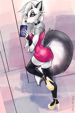 Rating: s
ID: 4412658
Date: 2023-11-13 15:53:46 -0500
Status: active
Score: 39
abstract_background absurd_res alternative_fashion big_breasts breasts canid canid_demon canine chest_tuft clothing collar demon digital_media_(artwork) dress electronics eyelashes eyeshadow female footwear francisthefurry fur goth grey_body grey_fur hair hellaverse hellhound helluva_boss hi_res high_heels holding_object holding_phone humanoid legwear loona_(helluva_boss) makeup mammal modelling mythological_canine mythological_creature mythology phone pink_clothing pink_dress pose red_sclera selfie shoes solo spiked_collar spikes stockings tail thigh_highs tight_clothing tuft white_body white_eyes white_fur white_hair post #4412658