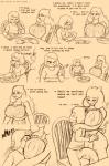 2018 alternate_universe anthro apology apron between_breasts big_breasts big_penis blush boss_monster_(undertale) bovid breast_rest breast_smother breasts bulge caprine chair clothing comic derived_sound_effect dessert detailed_bulge dialogue dialogue_with_sound_effects digital_media_(artwork) duo english_text exclamation_point face_in_breasts female food furniture genital_outline genitals head_between_breasts hug huge_breasts human male mammal mature_anthro mature_female muffled nipple_outline onomatopoeia pastry penis penis_outline pie questioning_tone simple_background smothering sound_effects stuttering swallowing_sound_effect talking_to_another text thewill toriel tutori under(her)tail undertale undertale_(series) vowelless vowelless_vocalization