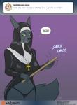 2017 ankh anthro anubian_jackal ask_blog canid canine canis clothing comic conditional_dnp costume dialogue dialogue_box digital_media_(artwork) english_text female green_eyes jackal kadath mammal measuring_stick nightshade_(kadath) nun panties patreon patreon_logo patreon_username piercing ruler solo speech_bubble text thong underwear url website_logo