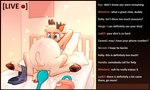 Rating: e
ID: 5343100
Date: 2025-01-31 18:19:04 -0500
Status: active
Score: 77
air_compressor air_inflation animal_genitalia animal_penis anthro anus arms_tied bdsm bed bed_bondage bedroom belly belly_expansion belly_inflation big_belly blue_eyes bondage bound brown_body brown_fur brown_hair butt camera camera_view chat chat_box chat_window close_to_bursting clothing deer digital_media_(artwork) english_text expansion fluffy fluffy_ears fluffy_hair fluffy_tail fur furniture genitals green_eyes hair hi_res hooves hose hose_in_butt hose_inflation huge_belly hyper hyper_inflation ilmentosli imminent_popping inflation inner_ear_fluff live livestream male mammal nipples penis scut_tail short_tail simple_background solo sport_suit standing tail text tube_bulge tuft white_body white_deer white_fur post #5343100