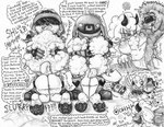 anthro balls big_breasts big_butt bodily_fluids bovid breasts butt canid canine canis caprine cellulite cloven_hooves domestic_dog english_text fellatio female genitals group hi_res hoof_focus hooves idw_publishing lanolin's_mother_(sonic) lanolin_the_sheep_(sonic) male male/female mammal mature_female monochrome nipples nude oral penile racial_slur racism sega sex sheep slightly_chubby slur sonic_the_hedgehog_(comics) sonic_the_hedgehog_(idw) sonic_the_hedgehog_(series) speciesism sweat text trineofflames underhoof