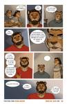 2020 anthro apron beard clothing comic dialogue douglas_kim english_text eyewear facial_hair family father_(lore) felid female gesture glasses group hi_res john_smith_(kimmykun) male mammal mature_anthro mature_female mature_male mother_(lore) nathan_(kimmykun) open_mouth pantherine parent_(lore) pink_nose purple_eyes shirt son_(lore) speech_bubble text tiger topwear trio url