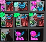 Rating: e
ID: 197754
Date: 2012-03-01 14:40:19 -0500
Status: active
Score: 21
armor avian beak being_watched bird blush bottomwear caught_in_the_act clothed clothing clothing_lift comic dialogue distracted dr_emery duo_focus energy english_text erection female food genitals grey_havens group headgear helmet jelly_(food) looking_at_another male male/female merchant oral penis robe sex shocked skirt skirt_lift spiral_knight_(species) spiral_knights stranger stranger_(spiral_knights) text three_rings unprofessional_behavior post #197754