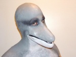 4:3 brown_eyes bust_portrait cetacean clothing costume dolphin fursuit grandfathered_content grey_body looking_at_viewer male mammal marine nightmare_fuel northfur oceanic_dolphin photography_(artwork) portrait pupils real solo teeth three-quarter_view toothed_whale what what_has_science_done why