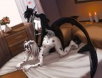 2017 4_toes 5_fingers all_fours ambiguous_penetration anthro anthro_on_anthro anthro_penetrated anthro_penetrating anthro_penetrating_anthro bed black_hair black_nipples black_spots blue_eyes breasts candle canid canine canis dalmatian detailed_background domestic_dog duo ear_piercing erection feet female female_penetrated fin fin_piercing fingers fish floppy_ears from_behind_position fur furgonomics furniture furry-specific_piercing genitals grabbing_sheets gynomorph gynomorph/female gynomorph_penetrating gynomorph_penetrating_female hair indoor_nudity indoor_sex industrial_piercing inside intersex intersex/female intersex_penetrating intersex_penetrating_female jinx_(serialgunner) kneeling looking_pleasured mammal marine markings nipple_piercing nipples non-mammal_breasts nude on_bed open_mouth penetration penis piercing sex shark spots spotted_body spotted_fur tail tail_fin toes totesfleisch8 val_aikens white_body white_fur