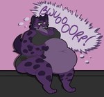 Rating: q
ID: 5562739
Date: 2025-05-10 16:23:55 -0400
Status: active
Score: 15
absurd_res anthro belly big_belly burp_cloud burp_fetish burping female fluffy.longears hand_on_belly hi_res hyena mammal obese obese_anthro obese_female obsidian_(obsidianyeen) onomatopoeia overweight overweight_anthro overweight_female sitting solo sound_effects text post #5562739