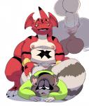 Rating: e
ID: 979897
Date: 2016-08-26 23:19:45 -0400
Status: active
Score: 37
2016 all_fours anal anthro balls bandai_namco big_balls big_butt black_body black_skin bodily_fluids bracelet butt claws clothed clothing crouching cum cum_inside digimon digimon_(species) doggystyle duo ear_piercing erection fan_character from_behind_position fur genital_fluids genitals goonsey goonsey_(artist) grin guilmon hair huge_balls inverted_zero_unit jewelry king_felix looking_at_viewer male male/male male_penetrated male_penetrating male_penetrating_male mammal moobs nipple_piercing nipples nude open_mouth overweight overweight_male penetration penis piercing procyonid raccoon red_body red_skin ring scalie sex sharp_teeth simple_background smile sweater symbol teeth tongue topwear white_body white_skin zero_unit post #979897
