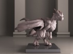 2012 3d_(artwork) 4:3 digital_media_(artwork) digitigrade dragon female feral hi_res membrane_(anatomy) membranous_wings mythological_creature mythological_scalie mythology nephisdragon scalie solo ssthisto tail unfinished wings zbrush_(artwork)