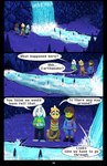 absolutedream absurd_res asriel_dreemurr boss_monster_(undertale) bovid caprine child comic dialogue english_text frisk_(undertale) hi_res human lizard mammal monster_kid raining reptile scalie soaked text undertale undertale_(series) waterfall young