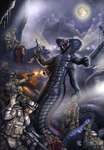 2013 anthro apode assault_rifle big_tail black_body black_scales conditional_dnp death detailed_background digital_media_(artwork) digital_painting_(artwork) draconcopode full_moon gore group gun hi_res human inert-ren legless long_tail male mammal moon multi_arm multi_limb naga nagah_(world_of_darkness) outside ranged_weapon reptile rifle scales scalie serpentine snake snake_hood snake_naga tail tapering_tail thick_tail ventral_scales war weapon