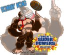 2009 anthro ape barefoot barrel brown_body brown_fur brown_nipples donkey_kong_(character) donkey_kong_(series) english_text featureless_crotch feet fur gorilla haplorhine hi_res looking_at_viewer male mammal muscular muscular_anthro muscular_male necktie nintendo nipples nude pecs prehensile_feet primate solo tan_body tan_skin text toes tomcat_(artist)