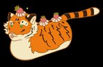 cake dessert felid feral food fruit loaf male mammal pantherine plant solo strawberry tail tiger tora tora_the_berry