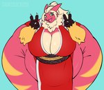 Rating: q
ID: 5195005
Date: 2024-11-20 17:54:52 -0500
Status: active
Score: 77
anthro belly belly_overhang big_belly big_breasts big_butt blaziken breasts butt cleavage clothed clothing cosplay digital_media_(artwork) dress fatal_fury female front_view generation_3_pokemon gesture hand_gesture hi_res huge_belly huge_breasts huge_butt huge_hips huge_thighs hyper hyper_butt hyper_hips hyper_thighs mai_shiranui nintendo obese obese_female overweight overweight_female pokemon pokemon_(species) portrait saintsucrose simple_background smile smiling_at_viewer solo standing thick_thighs three-quarter_portrait v_sign wide_hips post #5195005