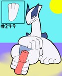 ambiguous_gender digital_media_(artwork) duo erection feet foot_fetish foot_play footjob generation_2_pokemon genitals hashtag hi_res id_number legendary_pokemon lugia male nintendo number penis pokemon pokemon_(species) secretsableye sex toes two-footed_footjob