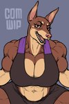 Rating: q
ID: 5556140
Date: 2025-05-07 19:07:29 -0400
Status: active
Score: 44
abs anthro biceps big_breasts bottomwear bra breasts brown_body brown_eyes brown_fur canid canine canis clothing deltoids dobermann domestic_dog female fur hi_res huge_breasts mammal muscular muscular_female pecs pecs_with_breasts pinscher ser_halo shorts solo sports_bra tracy_porter underwear post #5556140