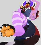 Rating: q
ID: 5612537
Date: 2025-05-31 21:10:30 -0400
Status: active
Score: 32
ailurid anthro big_butt bottomwear breasts butt claws clothing crazy_eyes cropped_jacket demon digital_media_(artwork) dragon ear_chain ear_piercing ear_ring evil_face evil_grin evil_look eyebrows eyelashes fangs feet female foot_fetish foot_play fur fur_markings hair hindpaw horn hotpants inner_ear_fluff insane jewelry legwear looking_at_another lucy_(og_scorpio) madameeclipse mammal markings markings_on_eyeball mythological_creature mythological_scalie mythology pawpads paws piercing red_panda ring_piercing scalie sex shorts smile solo step_position stepped_on tail tail_markings teeth teeth_showing thick_thighs thigh_highs toe_claws toes tuft post #5612537