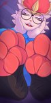 Rating: s
ID: 5562954
Date: 2025-05-10 18:13:39 -0400
Status: active
Score: 42
1:2 3_toes absurd_res anthro blue_clothing cinderace clothing eyewear feet female foot_fetish foot_focus foot_on_glass generation_8_pokemon glass glasses glazedvc hair hi_res lagomorph mammal nintendo orange_body pokemon pokemon_(species) red_hair soles solo toes white_body post #5562954