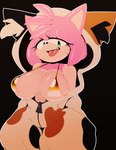 absurd_res amy_rose anthro big_breasts breasts calico_cat clothing domestic_cat ephemilie eulipotyphlan felid feline felis female hedgehog hi_res mammal onesie pajamas sega solo sonic_the_hedgehog_(series)