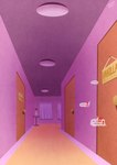 ceiling curtains detailed_background door ellipsis furniture hallway heart_symbol hi_res michiyoshi sign text vase zero_pictured