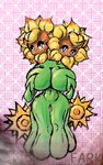 2_heads absurd_res breast_grab breasts conjoined duo electronic_arts elemental_creature elemental_humanoid exposed_breasts fark_is_a_shark_(artist) female flora_fauna flower flower_creature genitals group hand_on_breast hi_res humanoid multi_head not_furry nude open_mouth plant plant_humanoid plants_vs._zombies popcap_games pussy sunflower sunflower_(pvz) twin_sunflower_(pvz)