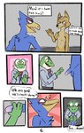 2024 4_fingers 6_panel_comic amphibian anthro anthro_on_anthro asking avian balls beak biped bird black_nose blue_balls blue_body blue_clothing blue_feathers blue_penis blue_shirt blue_topwear border canid canine close-up clothed clothing comic dialogue english_text erection exclamation_point falco_lombardi feathers fingers flaccid fox fox_mccloud frog front_view fur genitals glans gradient_penis green_body green_skin grey_background group hand_on_penis handjob hi_res high-angle_view humanoid_genitalia humanoid_penis interspecies jacket kickingkeldeo looking_at_another looking_at_genitalia looking_at_penis looking_down male male/male mammal multicolored_penis multiple_angles navel nintendo nude open_beak open_mouth page_number penile penis penis_awe pink_background pink_glans question_mark red_background red_scarf scarf sex shirt side_view simple_background slippy_toad speech_bubble standing star_eyes star_fox tan_body tan_fur tan_skin text thought_bubble tongue topwear trio tuft two_tone_penis white_border yellow_beak yellow_body yellow_fur