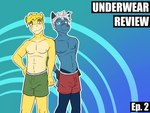 4:3 anthro anthrofied boxers_(clothing) boxers_only bulge clothed clothing dewott duo english_text fuze generation_3_pokemon generation_5_pokemon generation_8_pokemon hi_res hisuian_form hisuian_samurott hybrid hybrid_pokemon impact_(font) male navel nintendo nipples numel pokemon pokemon_(species) pokemorph regional_form_(pokemon) rodd_(fuze) taiko_(fuze) text topless underwear underwear_only