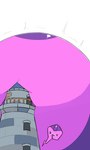 2023 3:5 >w< belly big_belly generation_7_pokemon glistening glistening_body hi_res hose_in_mouth hose_inflation huge_belly hyper hyper_belly hyper_inflation implied_popping lighthouse motion_lines nintendo pink_body poipole pokemon pokemon_(species) purple_body selphy6 simple_background ultra_beast white_background