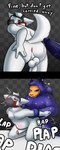 Rating: e
ID: 4782494
Date: 2024-05-14 10:02:11 -0400
Status: active
Score: 143
2024 abdominal_bulge absurd_res alliartist anthro balls blue_body blue_eyes blue_fur bodily_fluids butt canid canine canis canon_x_oc changed_(video_game) digital_drawing_(artwork) digital_media_(artwork) dr._k_(changed) duo english_text erection from_behind_position fur gas_mask genital_fluids genitals hi_res humanoid_genitalia humanoid_penis lex_(soggysteakfries) male male/male male_penetrating mammal mask nude onomatopoeia penetration penile penis precum presenting presenting_hindquarters red_eyes restrained_arms sex skulldog_(species) smile sound_effects tail text white_body white_fur wolf post #4782494