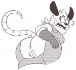 Rating: e
ID: 1520233
Date: 2018-04-19 21:50:24 -0400
Status: active
Score: 45
5_fingers american_opossum anthro anus armwear big_butt big_ears black_nose bodily_fluids brown_and_white butt butt_flap cam_(artist) clothing easy_access eyelashes female fingers genitals gloves handwear long_tail looking_at_self looking_back mammal marsupial monochrome no_pupils open_flap open_mouth overalls poppy_opossum poppy_opossum_(character) rear_view simple_background solo surprise sweat sweatdrop tail virginia_opossum vulva wardrobe_malfunction whiskers white_background post #1520233