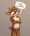 Rating: s
ID: 4445919
Date: 2023-11-30 22:39:04 -0500
Status: active
Score: 97
angry anthro antlers black_briefs black_clothing black_nose black_underwear briefs briefs_only brown_body brown_fur brown_hair bulge clothed clothing colored_briefs colored_underwear crossed_arms darwin_(tinydeerguy) deer embarrassed english_text fur grey_background grumpy hair hi_res horn male mammal open_mouth simple_background solo speech_bubble tan_body tan_fur teeth_showing text tinydeerguy tongue_showing topless underline underlined_text underwear underwear_only post #4445919