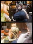 Rating: s
ID: 5652765
Date: 2025-06-19 04:08:32 -0400
Status: pending
Score: 9
2025 3d_(artwork) absurd_res animal_crossing anthro bell big_breasts boobs?_wanna_touch_boobs? bottomwear breasts cable-knit_sweater canid canid_demon canine canis clothed clothing container cup demon digital_media_(artwork) dogzeela_(modeler) domestic_dog drinking drinking_glass female fever-dreamer fur gem glass glass_container glass_cup grey_body grey_fur hair hellhound helluva_boss hi_res highwizard_(modeler) huge_breasts inside isabelle_(animal_crossing) jewelry looking_at_another loona_(helluva_boss) mammal meme multicolored_body multicolored_fur mythological_canine mythological_creature mythology necklace nintendo orange_eyes pearl_(gem) pearl_necklace ponytail pupils red_sclera shih_tzu skirt tail tired tired_eyes toy_dog underwear white_body white_fur white_pupils yellow_body yellow_fur post #5652765
