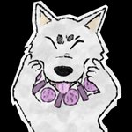 2023 alpha_channel ayakashi canid canine canis digital_drawing_(artwork) digital_media_(artwork) domestic_dog feral ghost honeywp kekkaishi madarao_(kekkaishi) male mammal simple_background solo spirit transparent_background white_body wolf