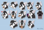 Rating: q
ID: 1034697
Date: 2016-10-29 13:05:21 -0400
Status: active
Score: 26
2016 4_toes angry anthro bearing_fangs black_body black_fur black_lips black_nose black_pawpads blue_background blue_eyes blush bodily_fluids canid canine canis claws derp_eyes digital_media_(artwork) domestic_dog ears_back expression_sheet expressions eyebrows eyes_closed fangs feet foot_fetish foot_lick foot_play fur half-closed_eyes heart_symbol husky ifus inner_ear_fluff kenvey licking licking_screen lips looking_at_viewer looking_up male mammal multicolored_body multicolored_fur narrowed_eyes nordic_sled_dog open_mouth pawpads paws pink_tongue pivoted_ears purple_pawpads raised_eyebrow sad saliva shocked signature simple_background solo spitz sticker_pack teeth telegram_sticker toe_claws toes tongue tongue_out tuft two_tone_body two_tone_fur white_body white_fur post #1034697