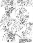 alyn_gryphon anthro avian breasts c-snake english_text female genitals gryphon leaking male male/female monochrome multi_genitalia multi_penis mythological_avian mythological_creature mythology orgasm penetration penis penis_creature penis_tentacles pussy solo tentacles text vaginal vaginal_penetration