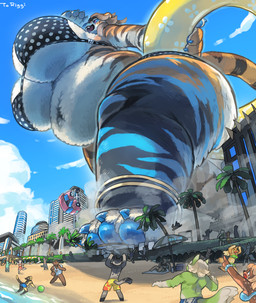 Rating: q
ID: 5680924
Date: 2025-07-01 22:31:57 -0400
Status: active
Score: 47
anthro beach belly big_breasts bikini bikini_top blue_claws blue_pawpads blue_sky breasts building city_destruction claws clothing day destruction extreme_size_difference felid female hi_res huge_breasts kemono larger_female looming macro macro_female mammal palm_tree pantherine pawpads plant riggi_(character) size_difference sky slightly_chubby swimwear thick_thighs tiger tree two-piece_swimsuit under_boob utsuki_maito vehicle vehicle_destruction voluptuous_female white_belly white_breasts post #5680924