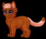 alpha_channel ambiguous_gender bluefirewings blush brown_body brown_fur circle_eyebrows domestic_cat eyebrows felid feline felis feral fur hasbro head_tuft littlest_pet_shop lps_1170 mammal markings paws quadruped smile solo tail tail_markings tuft