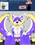 absurd_res anthro big_breasts blush bodily_fluids breasts canid canine cum duo e621_comment english_text erection female female_penetrated fur generation_7_pokemon genital_fluids genitals hi_res huge_hips legendary_pokemon lunala magnus_(rareplushy) male male/female male_penetrating male_penetrating_female mammal mature_male nintendo nipples nude penetration penis plushie plushy_(rareplushy) pokemon pokemon_(species) pussy rareplushy sex simple_background smile text thick_thighs wide_hips wings