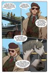 2021 clothed clothing comic english_text equid equine eyewear feral glasses group hair hat headgear headwear horse human kazuhira_miller konami male mammal mane marmalademum metal_gear multiple_scenes plant sunglasses text tree