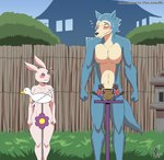 absurd_res anthro beastars biped blush breasts canid canine canis convenient_censorship countershade_face countershade_fur countershade_neck countershade_torso countershading denlusty duo embarrassed eyebrows female fingers fur haru_(beastars) hi_res lagomorph legoshi_(beastars) leporid male mammal public public_nudity rabbit tail the_simpsons wolf