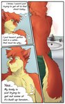 2015 5:8 5_fingers anthro bathroom behind_the_lens comic cylo_(artist) domestic_cat english_text felid feline felis fingers frown fur germees hair hi_res in_denial inside lightdevil looking_down male mammal mirror mydnytedragon nude orange_body orange_fur pecs pointy_ears prick_ears rear_view rusty_(behind_the_lens) simple_background sink slightly_chubby snout solo stated_heterosexuality stated_sexuality tabby_cat tail text the-narutoshi thought_bubble towel towel_only wall_(structure) whiskers yellow_body yellow_fur zoom_in