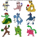 1:1 2012 ampharos amphibian anthro anthrofied azumarill bellossom big_breasts blue_eyes breasts butt elemental_creature eyelashes feet female flaaffy flora_fauna flower fur generation_2_pokemon genitals group hair head_flower head_leaf hoppip humanoid ignatius_husky kneeling leaf looking_at_viewer mammal mareep marill nintendo nipples nude open_mouth plant pokemon pokemon_(species) pokemorph politoed pseudo_bottomwear pseudo_clothing pseudo_skirt pussy rodent simple_background sitting smile spread_legs spreading standing sudowoodo tail tail_orb thin_tail toes tongue white_background