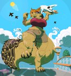 Rating: s
ID: 5474909
Date: 2025-04-01 16:38:06 -0400
Status: active
Score: 14
2022 4_toes airport anthro big_breasts black_body black_claws black_eyes black_fur black_nose black_pawpads blue_sky bottomwear breasts brown_bottomwear brown_clothing brown_hair brown_shorts canid canine canis claws clothed clothed_anthro clothed_female clothed_macro clothing feet female female_(lore) female_anthro flintier_jackal fully_clothed fully_clothed_anthro fully_clothed_female fur hair hi_res holding_aircraft holding_airplane holding_vehicle jackal macro macro_anthro macro_female mammal on_one_leg one_leg_up orange_hair orange_inner_ear pawpads raised_leg red_clothing red_shirt red_topwear shirt shorts sky solo standing throwing toe_claws toes topwear worm_syrup yellow_body yellow_fur post #5474909