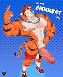 Rating: e
ID: 5605920
Date: 2025-05-29 00:47:10 -0400
Status: active
Score: 32
anthro barazoku bearded big_penis biped body_hair chest_hair erection felid foreskin frosted_flakes full-length_portrait genitals hi_res huge_penis humanoid_genitalia humanoid_penis kellogg's looking_at_viewer male mammal mascot muscular muscular_anthro muscular_male nude_anthro nude_male pantherine penis portrait punktoso solo tiger tony_the_tiger post #5605920