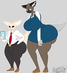 Rating: q
ID: 3767877
Date: 2022-12-23 21:12:44 -0500
Status: active
Score: 64
2022 aggretsuko anthro big_breasts big_butt breasts bulge butt canid canine clothing crossgender digital_media_(artwork) dress duo electronics female fennec_fox fenneko fox grey_background haida_(aggretsuko) hi_res huge_breasts huge_butt hyena male male/female mammal masterj291 phone sanrio short_dress simple_background spotted_hyena thick_thighs true_fox underbutt post #3767877
