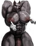 Rating: e
ID: 5386411
Date: 2025-02-20 17:16:43 -0500
Status: active
Score: 58
abs anthro areola beard biceps big_areola big_muscles big_nipples big_pecs canid canine canis digital_media_(artwork) elderly elderly_male facial_hair floating_hands fur genitals glistening_pecs grey_body grey_fur hands_behind_back hohohonse huge_areola huge_nipples hyper hyper_areola hyper_nipples looking_at_viewer male mammal mature_anthro muscular muscular_male nipple_fetish nipple_pinch nipple_play nipple_pull nipples nude pecs penis pinch simple_background solo thick_thighs vein veiny_penis wolf post #5386411