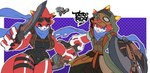 Rating: s
ID: 5463680
Date: 2025-03-29 10:25:27 -0400
Status: active
Score: 31
anthro armor bandai_namco betelgammamon blep blue_eyes breasts capcom cosplay digimon digimon_(species) duo eyewear female goggles harness hood horn kerchief knife leather leather_harness male melee_weapon monster_hunter neckerchief neckwear red_body scalie scarf shield smile sword tattoorexy thigh_strap tongue tongue_out weapon post #5463680
