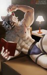 Rating: q
ID: 5650404
Date: 2025-06-18 04:49:07 -0400
Status: active
Score: 51
2025 abs absurd_res adversarial_noise anthro biped blancws book bulge canid canine canis claws digital_media_(artwork) finger_claws fur hair hi_res lamp lying male mammal mihoyo muscular muscular_anthro muscular_male on_side pecs reading reading_book red_eyes solo text url von_lycaon white_body white_fur white_hair wolf zenless_zone_zero post #5650404