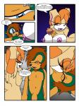 3:4 anthro areola big_breasts breast_play breasts comic duo english_text erect_nipples erection eulipotyphlan fan_character female genitals hedgehog hi_res lagomorph leporid male mammal mature_anthro mature_female nipples nude penis rabbit sega sex sinshadowed sonic_the_hedgehog_(series) text titfuck vanilla_the_rabbit