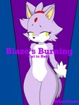 3:4 absurd_res accessory anthro areola blaze_the_cat female forehead_gem fur gem headband hi_res hikaridraws nude purple_body purple_fur red_areola red_headband sega solo sonic_the_hedgehog_(series)